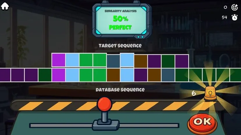 Aligning colored sequences to find their closest match